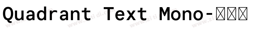Quadrant Text Mono字体转换